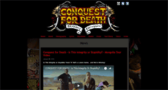 Desktop Screenshot of conquestfordeath.com
